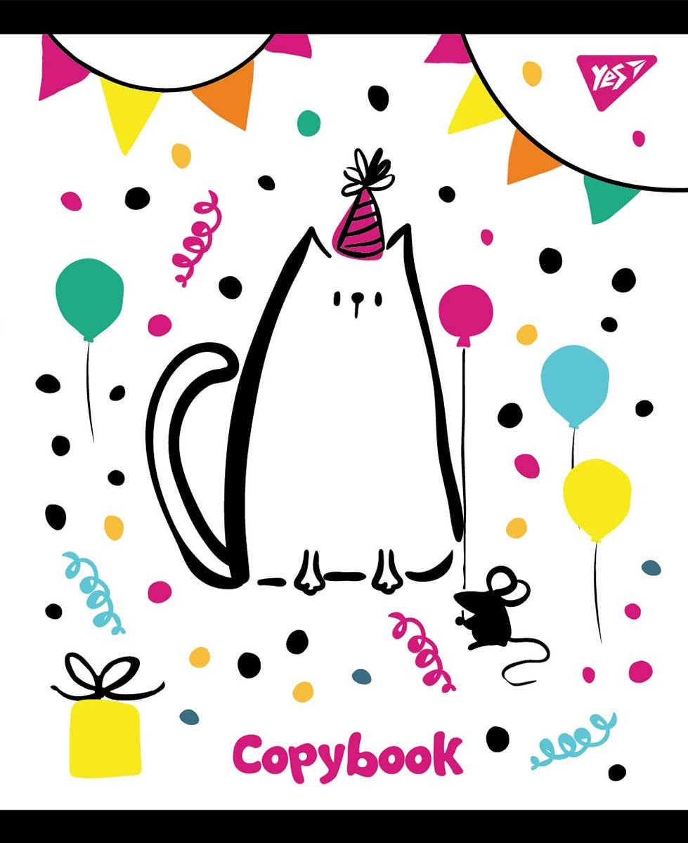 Набір шкільних зошитів 18 аркушів клітинка YES Sketch Animals 10 штук, фото 1