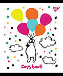 Набір шкільних зошитів 18 аркушів клітинка YES Sketch Animals 10 штук, фото 4