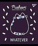Зошит для записів А5/24 кл. YES "Pusheen fabulous" софттач + фольга срібло голограф, фото 4