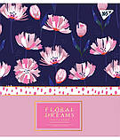 Набір шкільних зошитів  48 аркушів клітинка YES Floral Dreams 5 штук, фото 6
