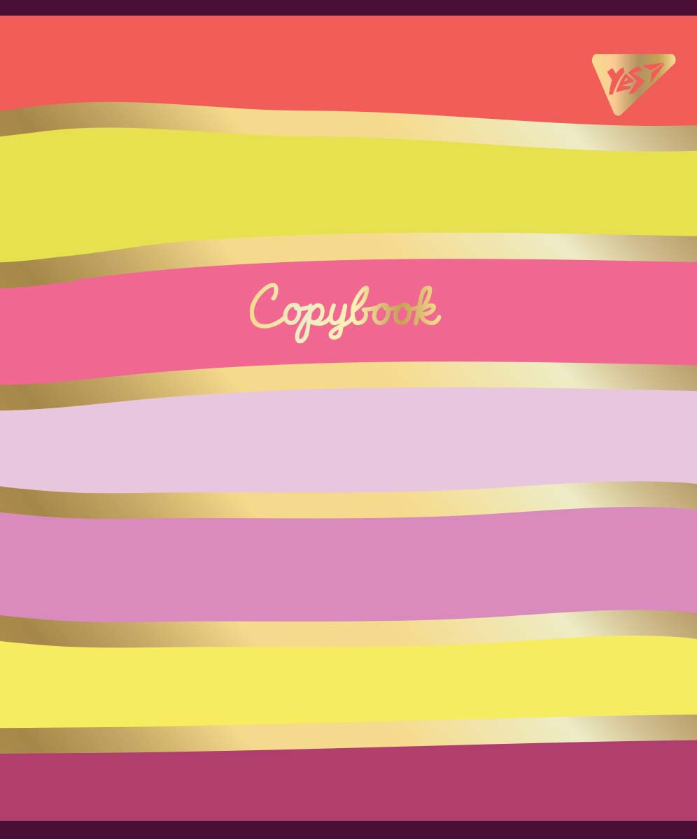 Зошит для записів А5/48 лінз. YES "Be luxurious" софт-тач+фольга золото, фото 1