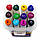 Набір скетч маркерів, 12 кольорів, двосторонні, в пластиковому контейнері, Aihao, фото 2
