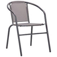 Садовый стул-кресло AMF Taco темно-серый для летнего кафе для сада на террасу