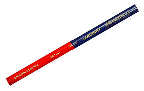 Олівець столярний Favorit червоно синій 180 мм (04-303)