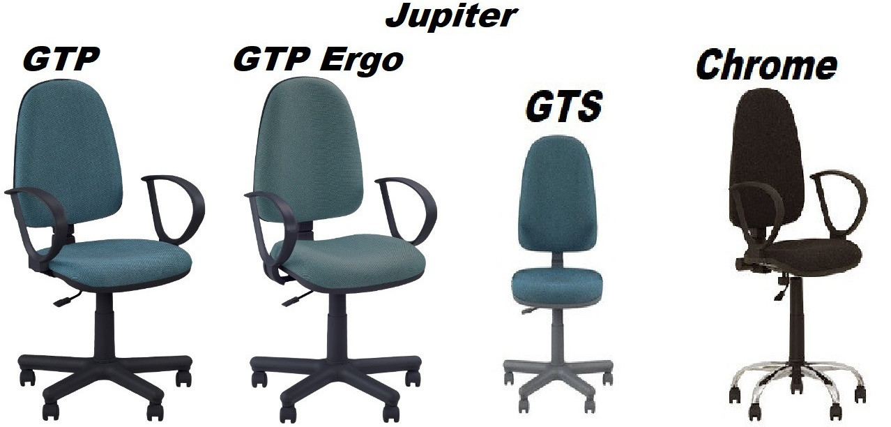Кресло офисное Jupiter GTP Ergo механизм CPT крестовина PM60, ткань LS-17 (Новый Стиль ТМ) - фото 4 - id-p343312486