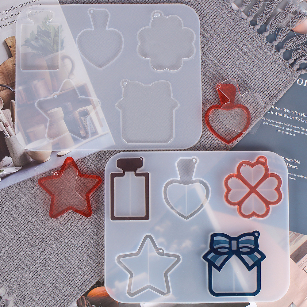 Силіконовий молд, підвіска Шейкер на 5 форм, набір з двох частин, фото 1