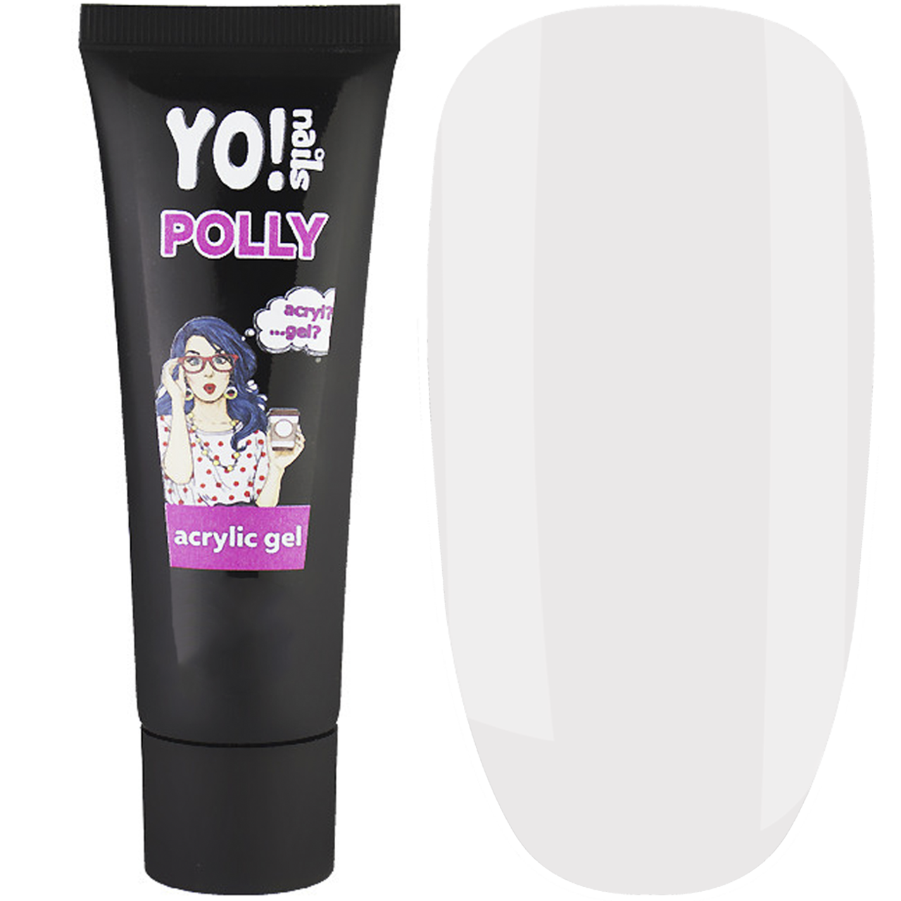 Купить Полигель (акригель) Acrylic Polly Gel Yo Nails №3 White 30 мл ...