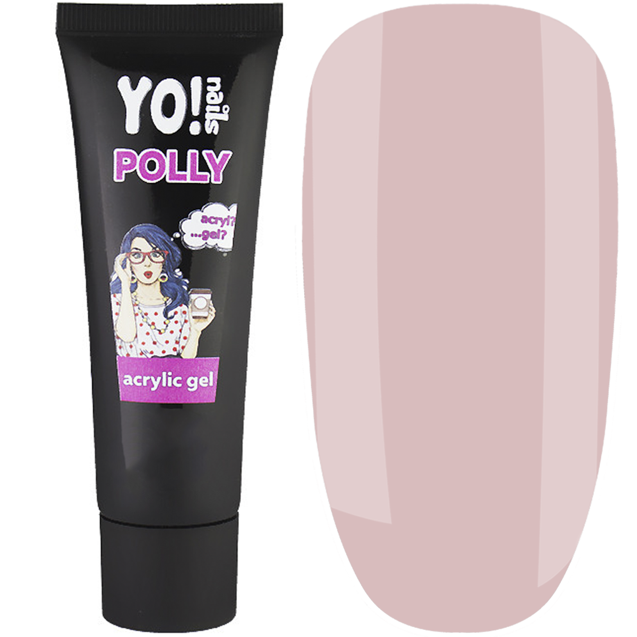 Купить Полигель (акригель) Acrylic Polly Gel Yo Nails №1 Cover 30 мл ...