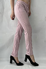 Жіночі літні штани, софт No13 брудно- рожевий БАТАЛ, фото 2