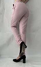 Жіночі літні штани, софт No13 брудно- рожевий БАТАЛ, фото 3