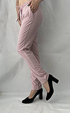 Жіночі літні штани, софт No13 брудно- рожевий БАТАЛ, фото 3