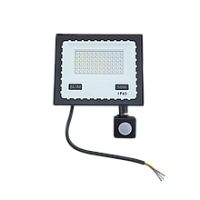 Прожектор LED 50W ULTRA Slim 220V 4500Lm 6500K IP65 з датчиком руху TNSy5000516