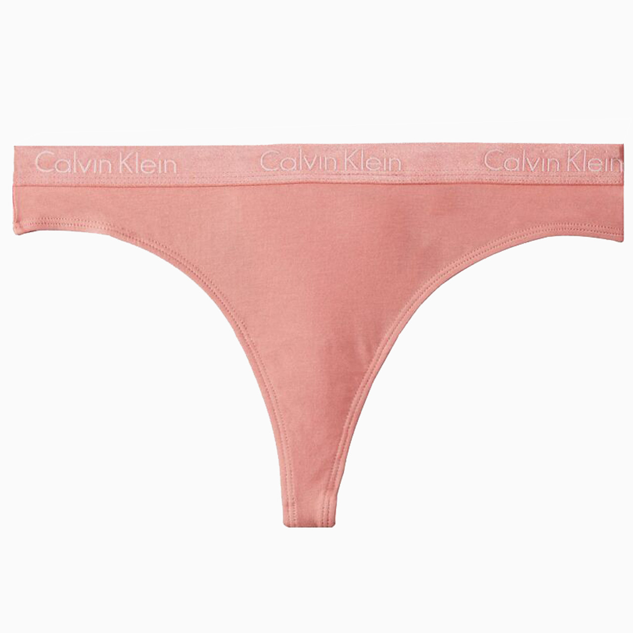 Жіночі трусики стрінги Calvin Klein колекція Motive Cotton Lightly Lined, колір рожевий