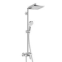 Душова система з одноважільним змішувачем Hansgrohe Crometta E 240 1jet Showerpipe (27284000)