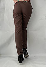 Жіночі літні штани, No13 тем.коричневий, фото 3