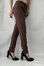 БАТАЛЬНІ літні штани, No 13 тем.коричневий, фото 2