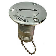 Горловина бака паливна в човен і катер "DIESEL" 38 мм неіржавка сталь Attwood