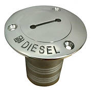 Горловина бака паливна в човен і катер "DIESEL" 50 мм неіржавка сталь Attwood