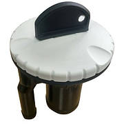 Горловина бака паливна в човен і катер 38 мм пластик чорний/білий Attwood