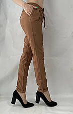 Жіночі літні штани, софт No13 жовто-корич БАТАЛ, фото 2
