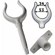 Увімкнена човникова поліамід білий Osculati