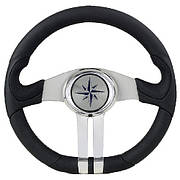 Кермо для катера яхти човна 320 мм алюміній чорний Osculati