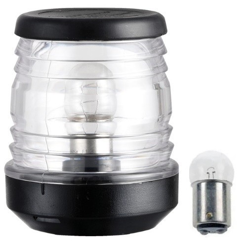 Світло кругової для щогли судно Classic накладний 12 В 10 Вт пластик чорний Osculati