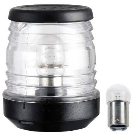 Світло кругової для щогли судно Classic накладний 12 В 10 Вт пластик чорний Osculati, фото 1