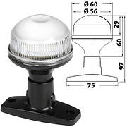 Плаття круговою для щогли судна Evoled Smart на стійці LED 12 У пластик чорний Osculati