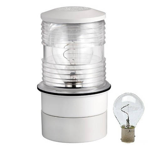 Світло кругової для щогли судно Utility накладний 12 В 10 Вт пластик білий Osculati, фото 1