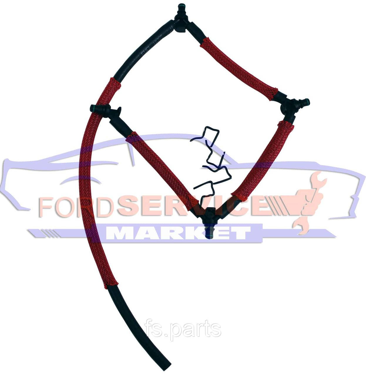 Трубка зворотного ефекту форсунок Ford 2.0 TDCi DW10C, фото 1