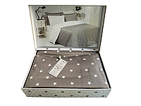 Комплект постельного белья Maison D'or Stars Beige сатин 220-200 см бежевый