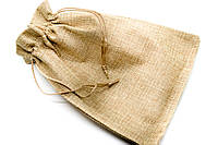 Подарочный мешочек из джута, размер 15x20см, цвет Бежевый