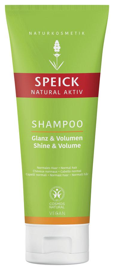 Шампунь для волосся Speick Natural Aktiv Shine & Volume з екстрактом цукрового буряка та протеїнами пшениці
