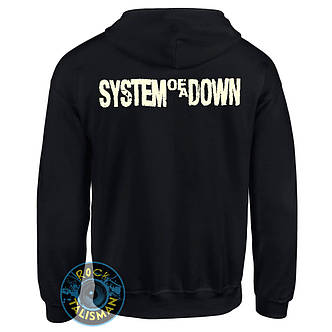 Толстовка на змійці SYSTEM OF A DOWN Gas Mask, фото 4