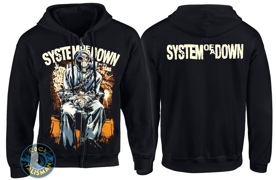 Толстовка на змійці SYSTEM OF A DOWN Gas Mask