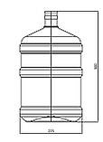 Бутиль для води полікарбонатний БУ 18,9 літрів без ручки з кришкою ПЕТ для кулера під помпу, фото 10