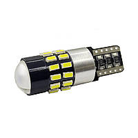 Светодиодная лампа W5W T10-3014-30SMD Canbus биполярная белая 12-24v