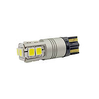 Светодиодная лампа W5W T10-2835-10SMD Canbus биполярная белая 12-24v