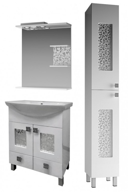 Купить Комплект мебели ванный гарнитур в стиле модерн 65 см ВанЛанд ...