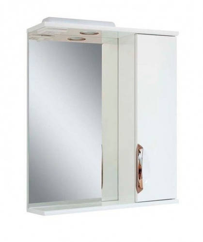 Зеркало в ванную со шкафчиком 50 см ПИК Альвеус ДЗ0150 ВРR (ID ...