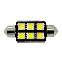 Светодиодная лампа C5w SJ-5050-6SMD Canbus 39 мм