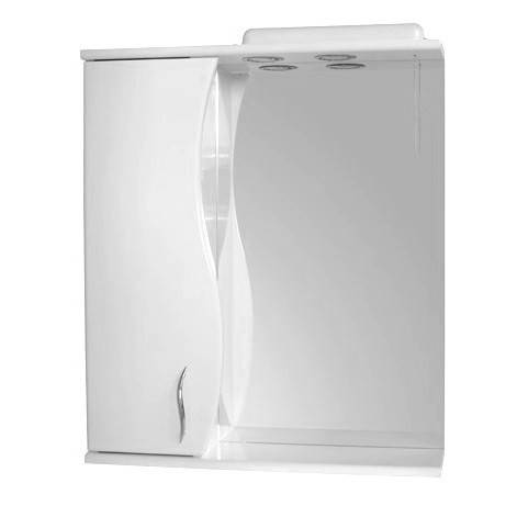 Дзеркало у ванну кімнату 60 см з білим корпусом ПІК Базис ДЗ0960L, фото 2