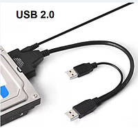 Кабель адаптер, контролер USB 2.0 to SATA TRY для HDD/SSD/DVD (підтримка 2.5" та 3.5") новий