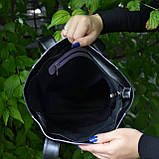 Велика жіноча шкіряна сумка, фото 2