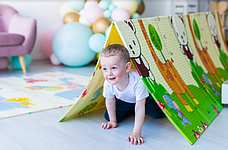 Термокилимок дитячий килим ХРЕ піна ігровий килимок 150*180 см Folding baby mat в асортименті, фото 3