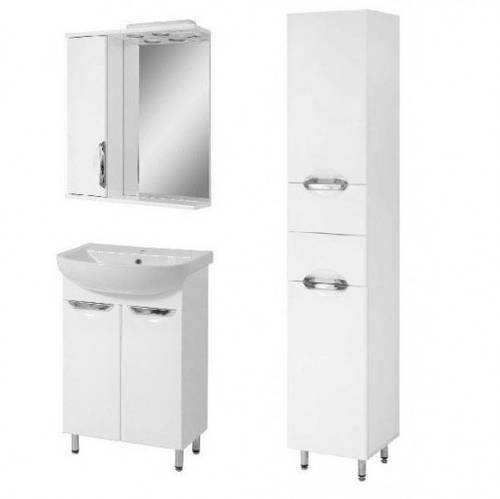 Комплект мебели ванный гарнитур с корзиной для белья 55 см ПИК АЛЬВЕУС ...