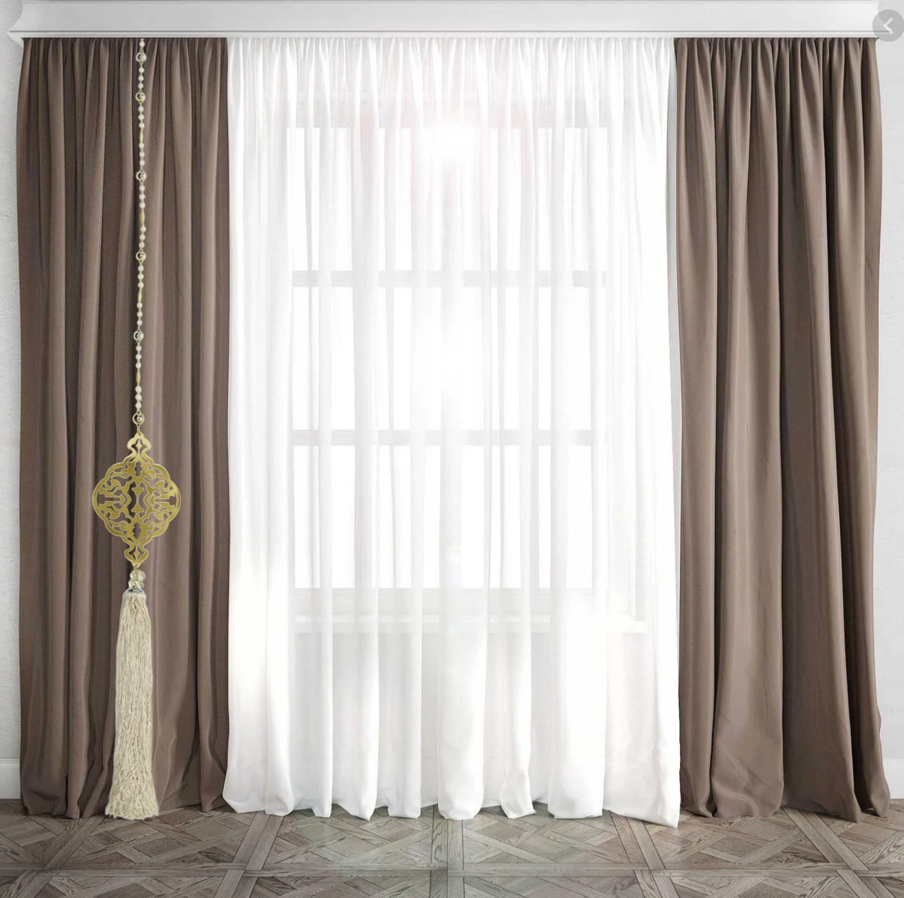 Кисть-подвеска для Штор Длинная Золото Уп=1шт — Купить Недорого на Bigl ...