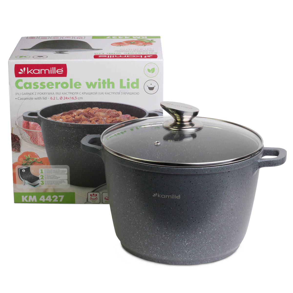 Каструля Kamille KM-4427 6,2 л, фото 1