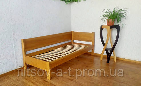 Односпальне кутове ліжко з масиву натурального дерева "Шанталь" від виробника, фото 2